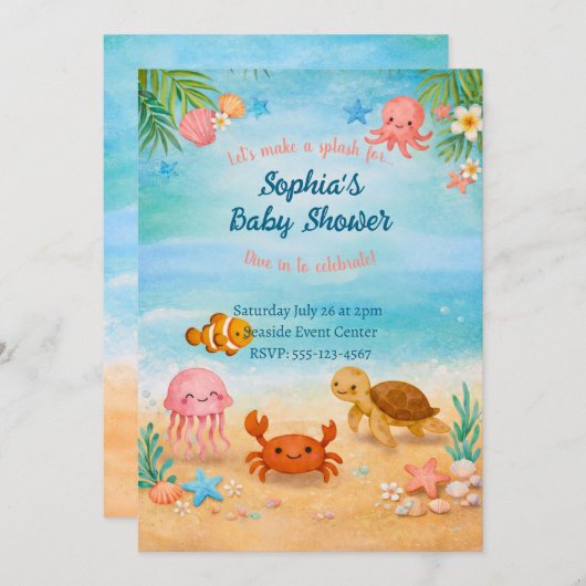 Invitation Kaart (Voorkant / Achterkant)