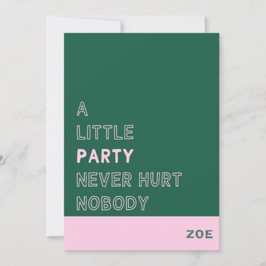 Invitation Kaart (Voorkant)