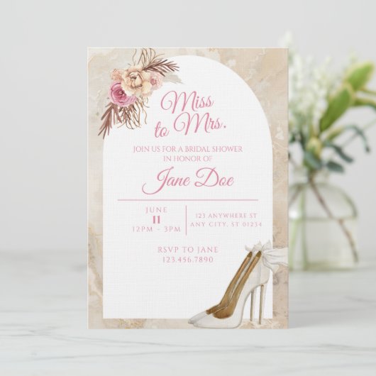 Invitation Kaart (Staand voorkant)