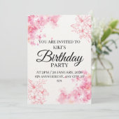 Invitation Kaart (Staand voorkant)