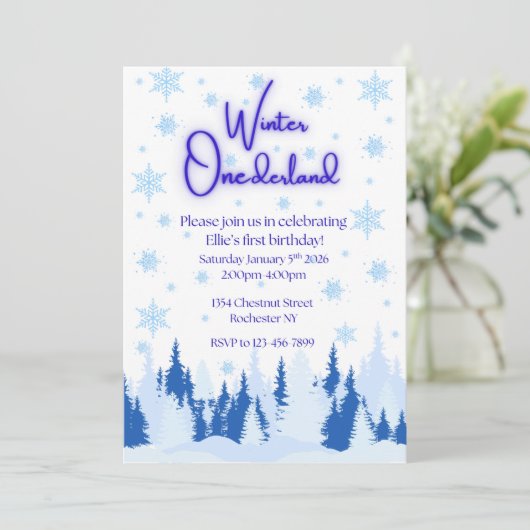 Invitation Kaart (Staand voorkant)