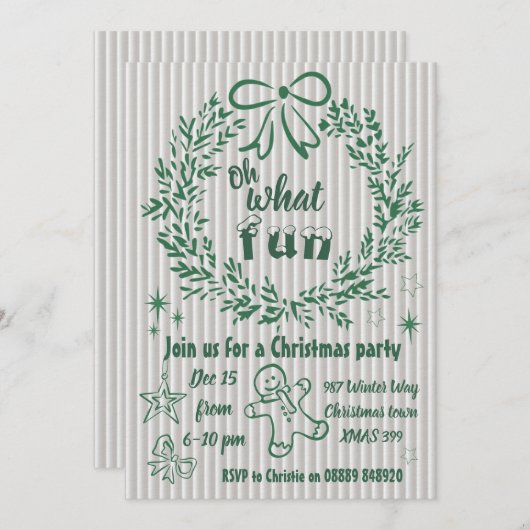 Invitation Kaart (Voorkant / Achterkant)