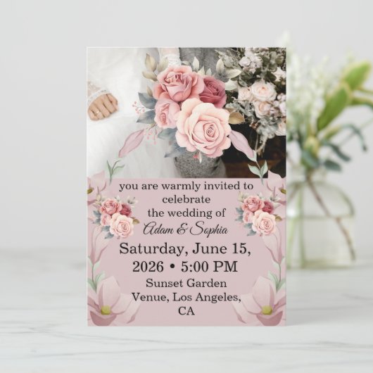 Invitation Kaart (Staand voorkant)