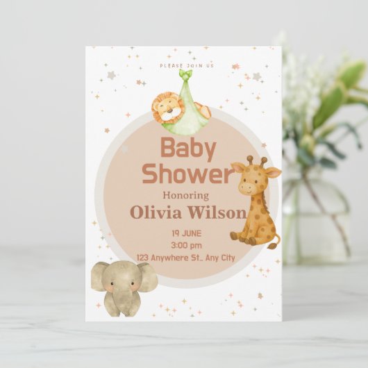 invitation kaart (Staand voorkant)