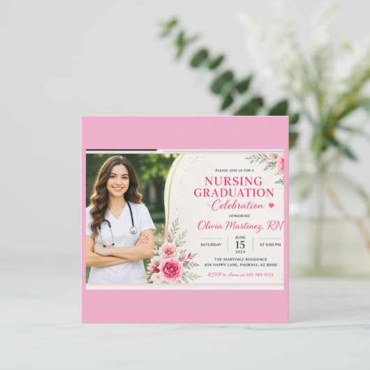 Invitation Kaart (Staand voorkant)