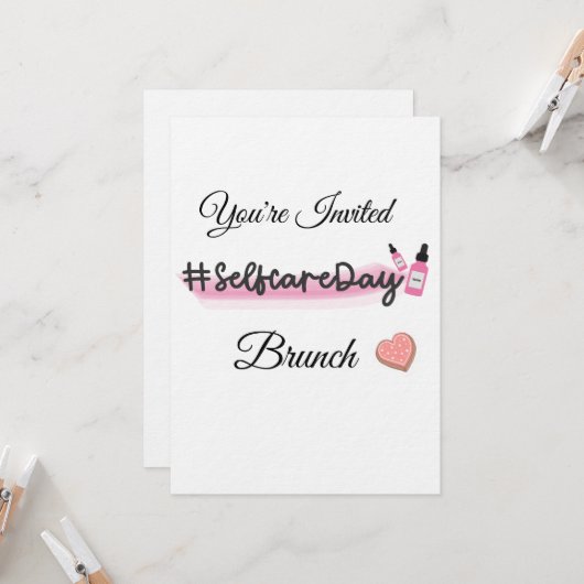 Invitation Kaart (Voorkant / Achterkant in situ)