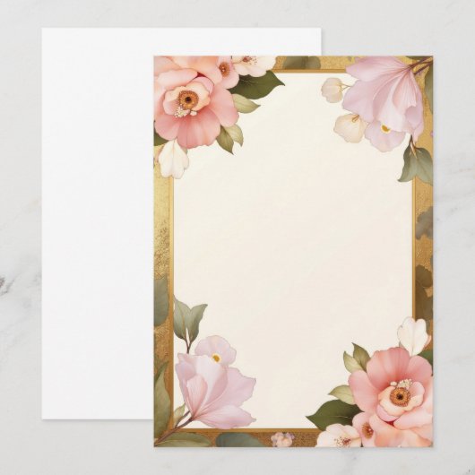 Invitation Kaart Design (Voorkant / Achterkant)