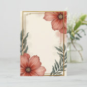 Invitation Kaart Design (Staand voorkant)