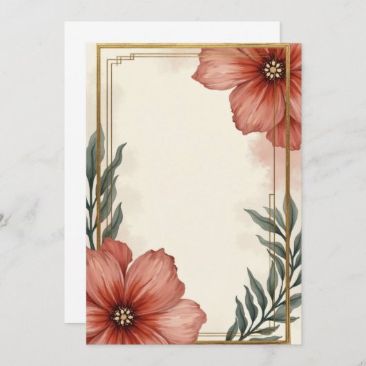 Invitation Kaart Design (Voorkant / Achterkant)