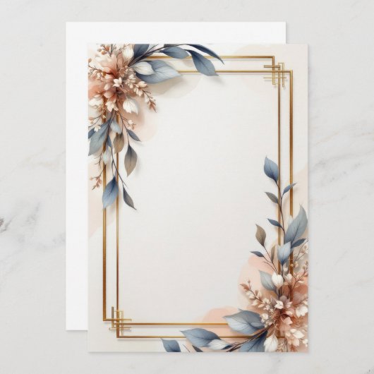 Invitation Kaart Design (Voorkant / Achterkant)