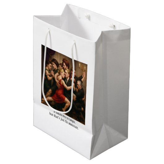 Invitation Medium Cadeauzakje (Voorkant Gekanteld)