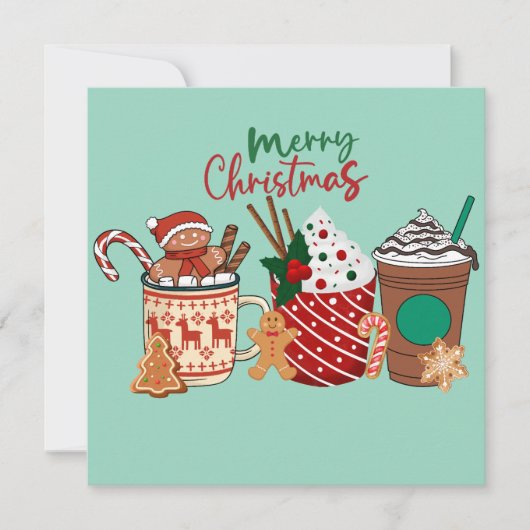 Invitation Merry Christmas  Kaart (Voorkant)