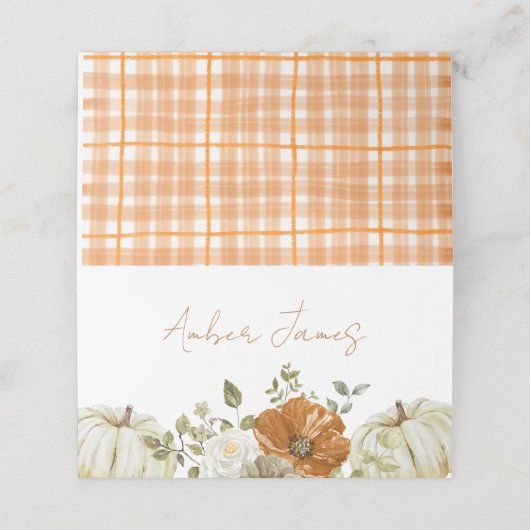 Invitation Plaatskaartje (Buitenkant ongevouwen)