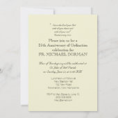 Invitation Priest 25th Anniversary of Ordination w Kaart (Achterkant)