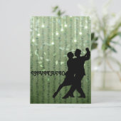 Invitation Tango Flamenco Latin Dance Kaart (Staand voorkant)