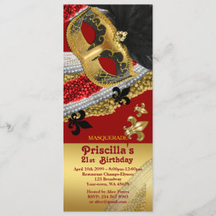 "Invitation Ticket style","Birthday Woman any age" Kaart