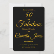 Invitation to a 50th Birthday Party
