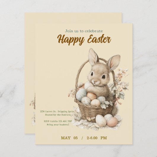 invitation to Easter with Peter Rabbit (Voorkant / Achterkant)