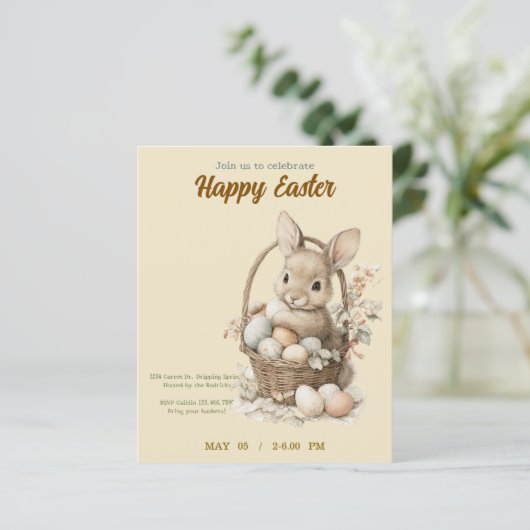 invitation to Easter with Peter Rabbit (Staand voorkant)