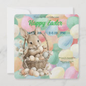 invitation to Easter with Peter Rabbit Bedankkaart (Voorkant)