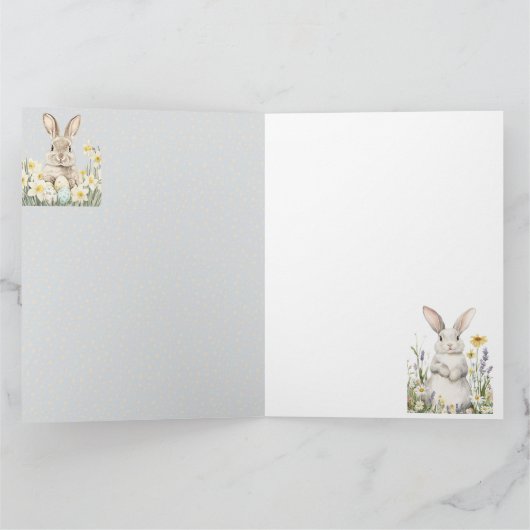 invitation to Easter with Peter Rabbit Bedankkaart (Binnen)