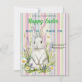 invitation to Easter with Peter Rabbit RSVP Kaartje (Voorkant)