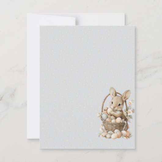 invitation to Easter with Peter Rabbit RSVP Kaartje (Achterkant)