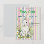 invitation to Easter with Peter Rabbit RSVP Kaartje (Voorkant / Achterkant)