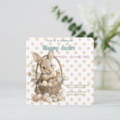 invitation to Easter with Peter Rabbit Save The Date (Staand voorkant)