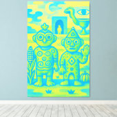 Invitation to the Sacred Zone Canvas Afdruk (Insitu (Houten vloer))
