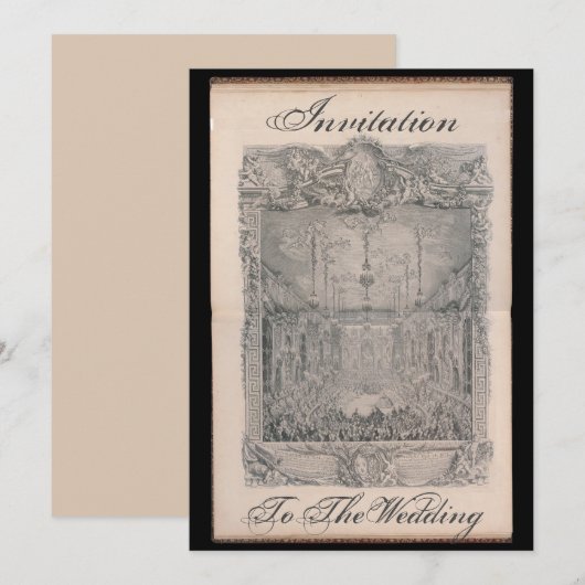 Invitation to the wedding card – Einladung Kaart (Voorkant / Achterkant)