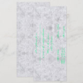 Invitation to the wedding card marble – Marriage (Voorkant / Achterkant)