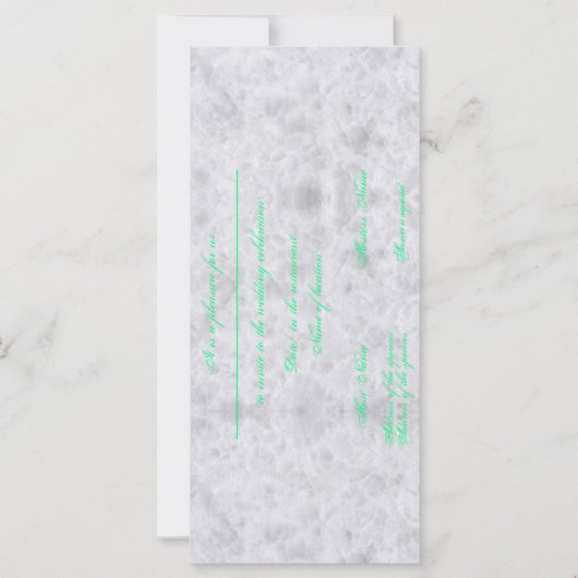 Invitation to the wedding card marble – Marriage (Voorkant)