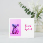 Invitation  uitnodiging briefkaart (Staand voorkant)