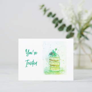 Invitation uitnodiging briefkaart