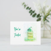 Invitation uitnodiging briefkaart (Staand voorkant)