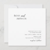 Invitation Whimsical Minimalist Square Kaart (Voorkant)