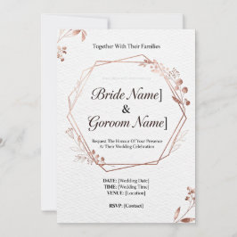 InvitationModern Geometric Wedding Invitation | Mi Kaart