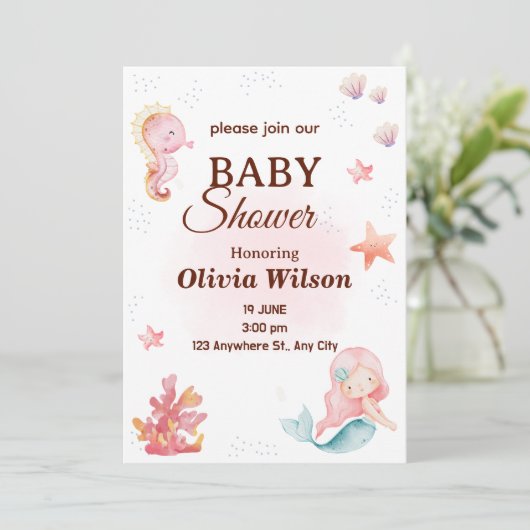 Invitations kaart (Staand voorkant)