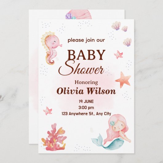 Invitations kaart (Voorkant / Achterkant)