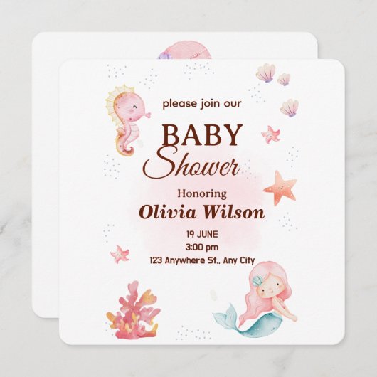 Invitations kaart (Voorkant / Achterkant)