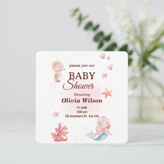 Invitations  kaart (Staand voorkant)