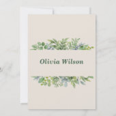 Invitations & Stationery Invitations & Announcemt Kaart (Achterkant)