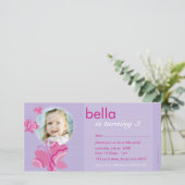 INVITE FOTOCARD: flutterbybutterfly 3 (Staand voorkant)