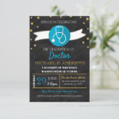 INVITE MEDISCHE GRADUATIEPARTIJ KAART (Staand voorkant)