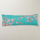 Inviting Cherry Blossom Garden Lichaamskussen (Achterkant)