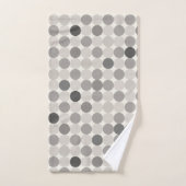 Inviting Gray Circle Bath Towel Set Bad Handdoek (Handdoek)