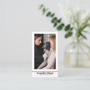 Invloed, minimalistische social media make-up arti visitekaartje