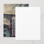 Invloed op anderen door het voorbeeld te geven briefkaart (Voorkant / Achterkant)