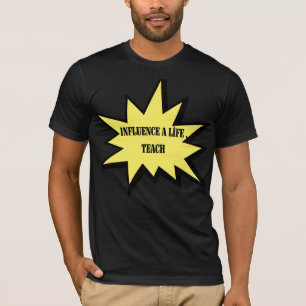 Invloed op een leven Leer Inspirerende waardering T-shirt